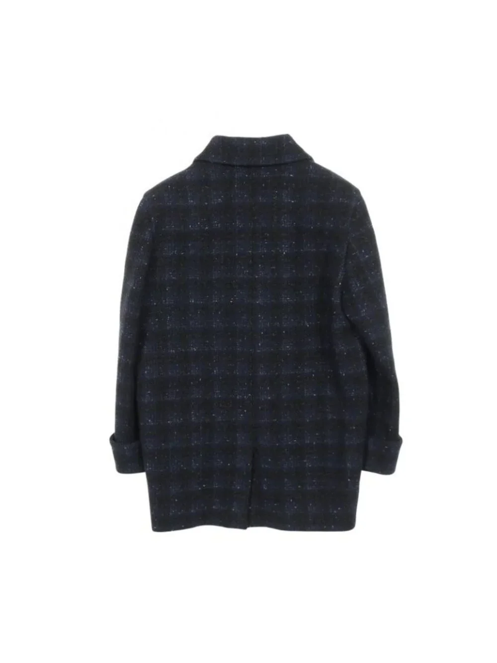 Chanel Bijou Lion Button Iridescent Wool Tweed Double Breasted Nylon Coat